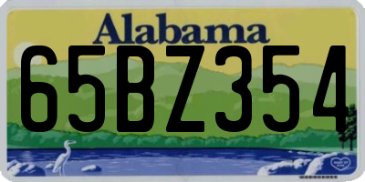 AL license plate 65BZ354