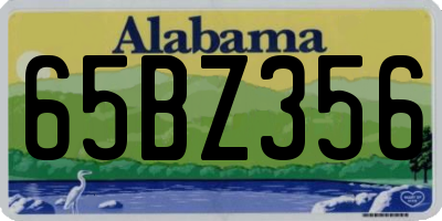 AL license plate 65BZ356