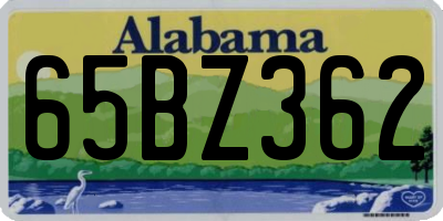 AL license plate 65BZ362
