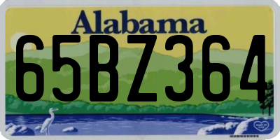 AL license plate 65BZ364