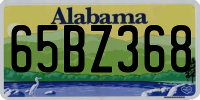 AL license plate 65BZ368