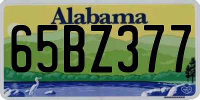 AL license plate 65BZ377