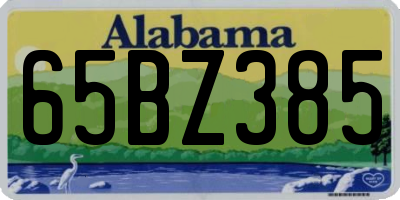 AL license plate 65BZ385