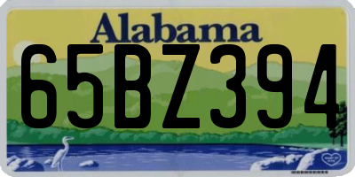 AL license plate 65BZ394