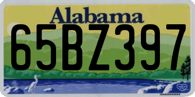 AL license plate 65BZ397