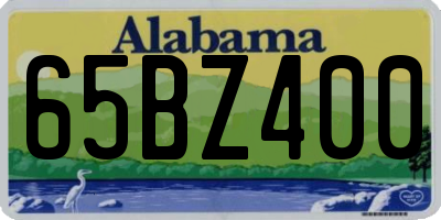 AL license plate 65BZ400