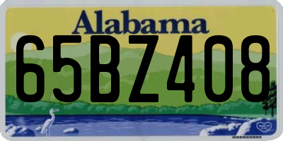 AL license plate 65BZ408