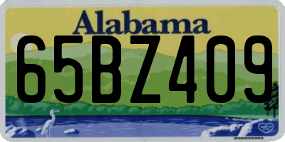 AL license plate 65BZ409