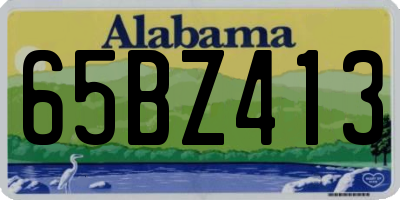 AL license plate 65BZ413