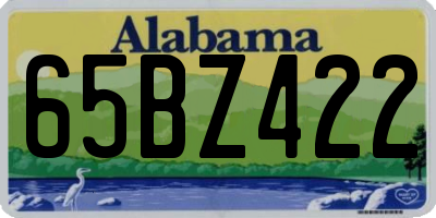 AL license plate 65BZ422