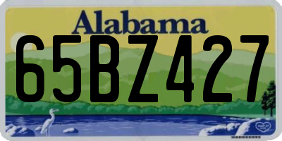 AL license plate 65BZ427