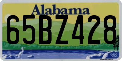 AL license plate 65BZ428