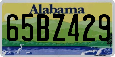 AL license plate 65BZ429