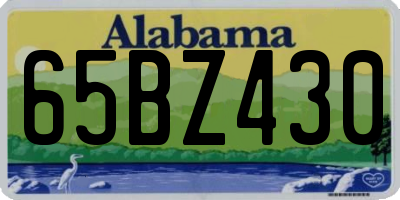 AL license plate 65BZ430