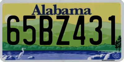 AL license plate 65BZ431
