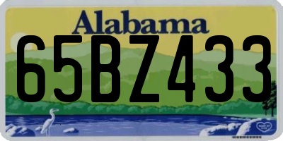AL license plate 65BZ433