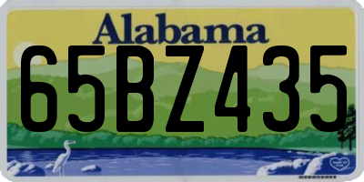 AL license plate 65BZ435
