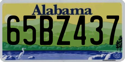 AL license plate 65BZ437