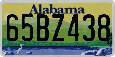 AL license plate 65BZ438
