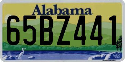 AL license plate 65BZ441