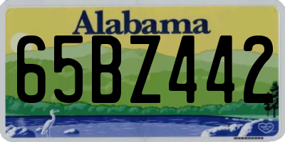 AL license plate 65BZ442