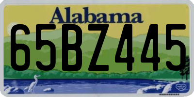 AL license plate 65BZ445
