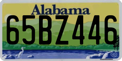 AL license plate 65BZ446