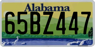 AL license plate 65BZ447