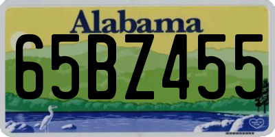 AL license plate 65BZ455