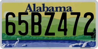 AL license plate 65BZ472