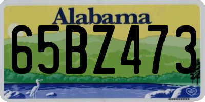 AL license plate 65BZ473