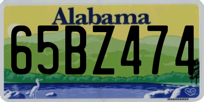 AL license plate 65BZ474