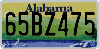 AL license plate 65BZ475