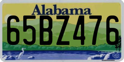 AL license plate 65BZ476