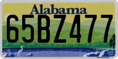 AL license plate 65BZ477