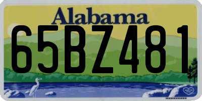 AL license plate 65BZ481