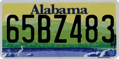 AL license plate 65BZ483