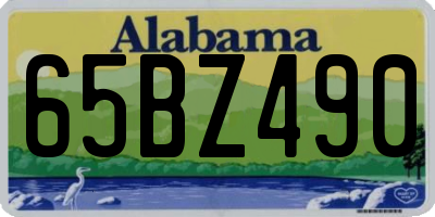 AL license plate 65BZ490