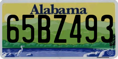AL license plate 65BZ493