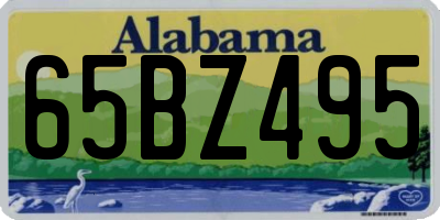 AL license plate 65BZ495