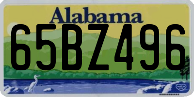 AL license plate 65BZ496