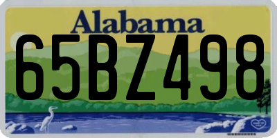AL license plate 65BZ498