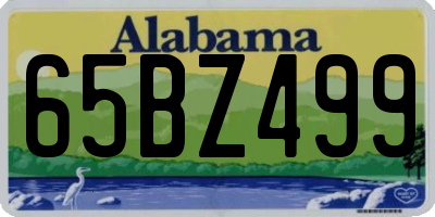 AL license plate 65BZ499