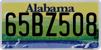 AL license plate 65BZ508