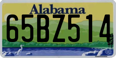 AL license plate 65BZ514