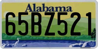 AL license plate 65BZ521