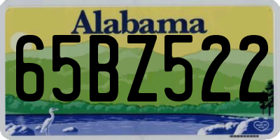 AL license plate 65BZ522
