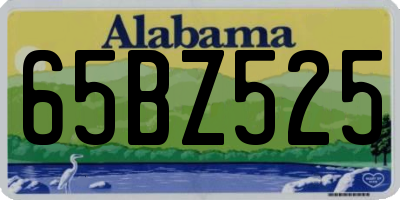 AL license plate 65BZ525