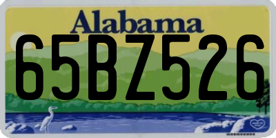AL license plate 65BZ526