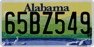 AL license plate 65BZ549